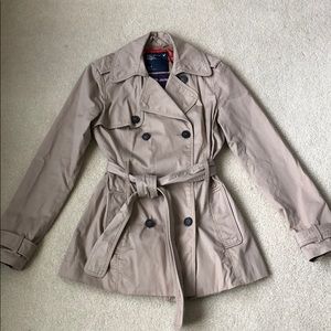 American Eagle Outfitters tan trench coat